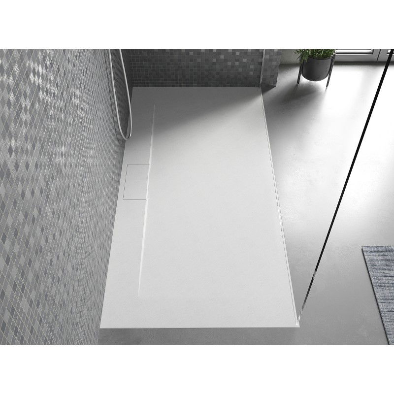 Mexen Egon plato de ducha rectangular SMC 160 x 80 cm, blanco - 4R108016