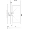 Mexen Egon Rechteck-Duschwanne SMC 160 x 80 cm, weiß - 4R108016