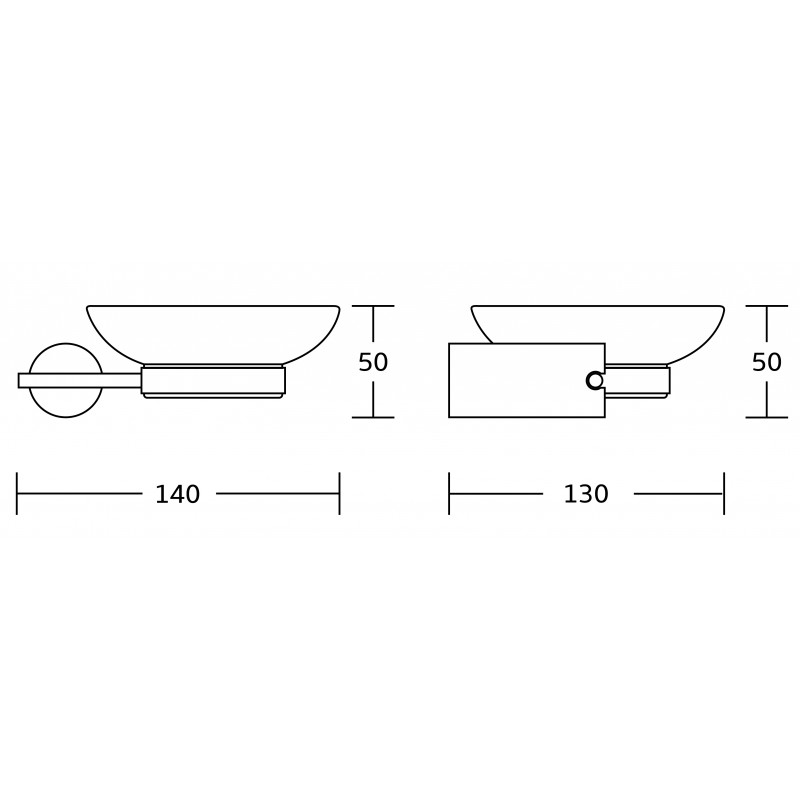 Mexen Aron zeepbakje, zwart/goud - 7088139-57
