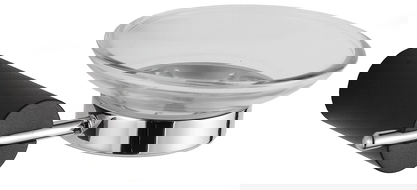 Mexen Aron Seifenschale, schwarz/chrom - 7088139-07