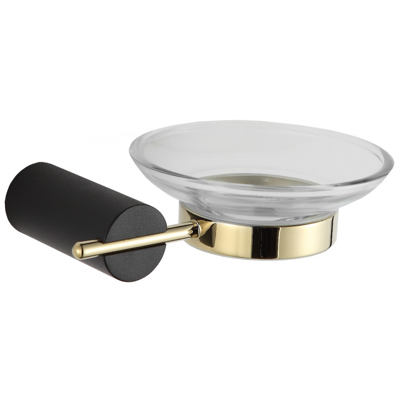 Mexen Aron zeepbakje, zwart/goud - 7088139-57