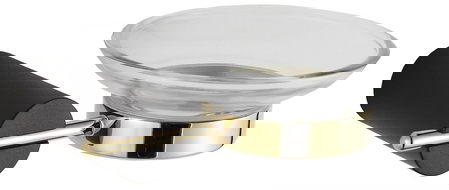 Mexen Aron Seifenschale, schwarz/gold - 7088139-57