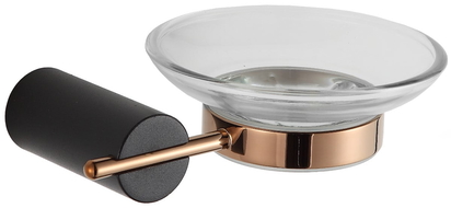 Mexen Aron zeepbakje, zwart/roze goud - 7088139-67