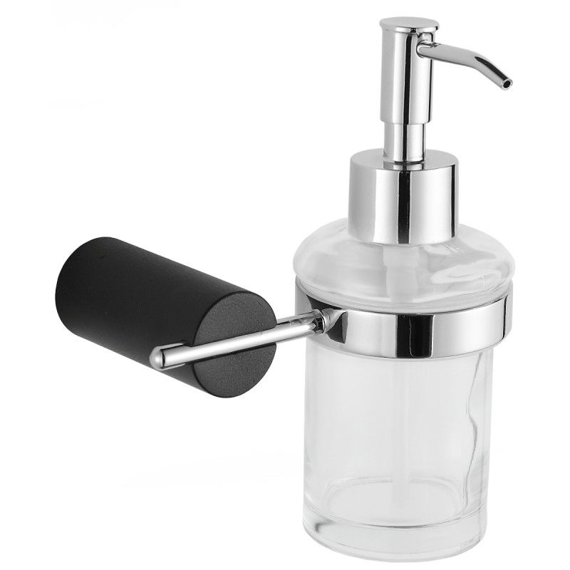 Mexen Aron dispensador de jabón, negro/cromo - 70881388-07