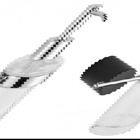 Mexen Aron dispensador de jabón, negro/cromo - 70881388-07