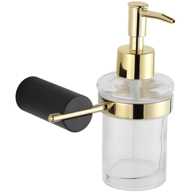 Mexen Aron soap dispenser, black/gold - 70881388-57