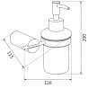 Mexen Aron soap dispenser, black - 70881388-70