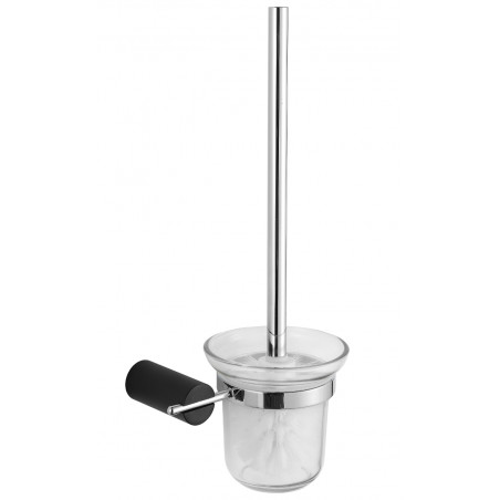 Mexen Aron cepillo de baño, negro/cromo - 7088150-07