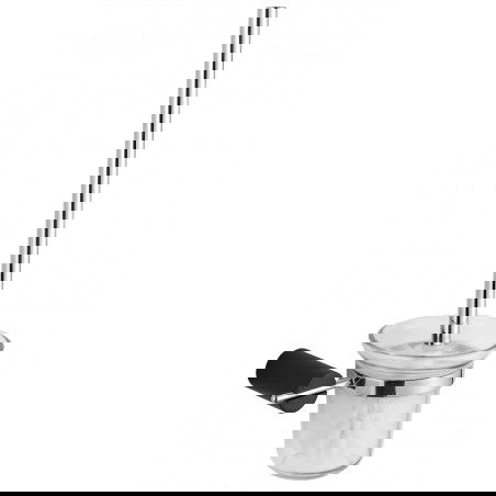 Mexen Aron escobilla de baño, negro/cromo - 7088150-07