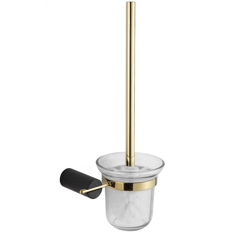 Mexen Aron szczotka toaletowa, czarna/złota - 7088150-57
