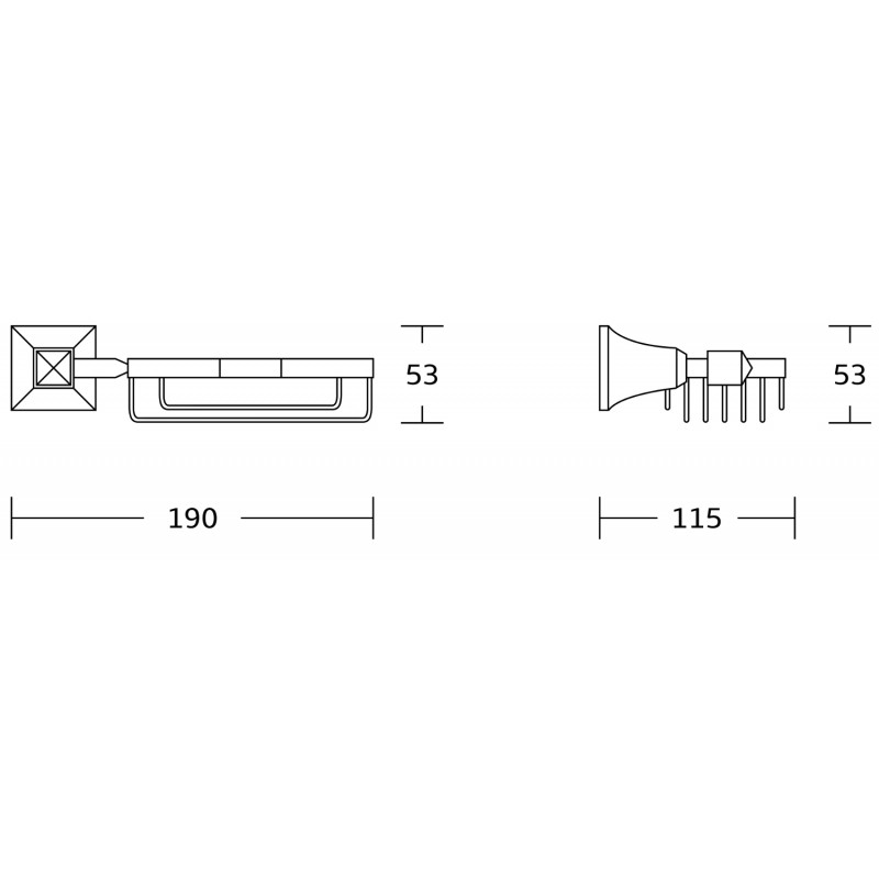 Mexen Dalia polica, krom - 7017351-00