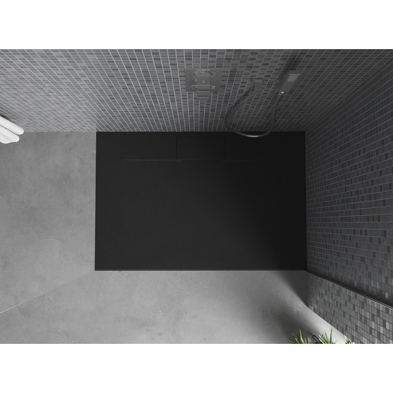 Mexen Egon ristkülikukujuline dušialus SMC 100 x 90 cm, must - 4R709010