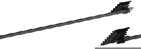 Mexen Dalia handdoekhouder, zwart - 7017324-70