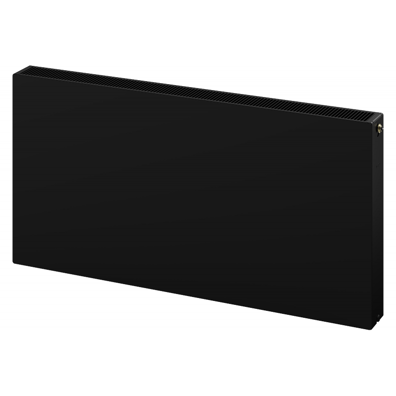 Mexen Flat CCF22 Plattenheizkörper 400 x 900 mm, untere zentrale Anschlussart, 1024 W, schwarz - W6C22F-040-090-70