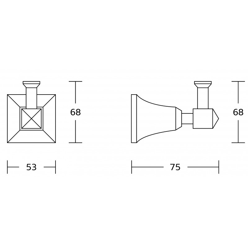 Mexen Dalia handdukshållare, svart - 7017335-70