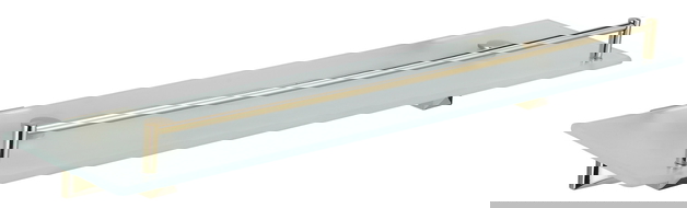 Mexen Dalia estante colgante de vidrio, dorado - 7017337-50