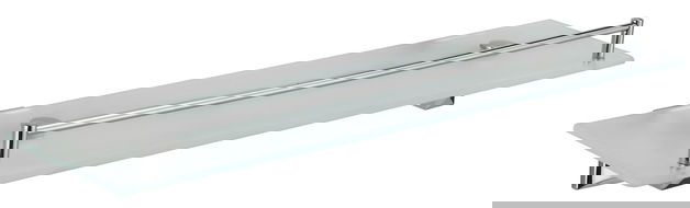 Mexen Dalia hängend Glas Regal, Chrom - 7017337-00