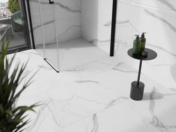 Mexen Stone+ receveur de douche en composite carré 70 x 70 cm, blanc, cache blanc - 44107070-W