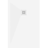 Mexen Stone+ receveur de douche rectangulaire en composite 80 x 70 cm, blanc, cache blanc - 44107080-W