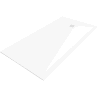 Mexen Stone+ receveur composite rectangulaire 160 x 70 cm, blanc, cache blanc - 44107016-W