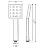 Mexen R-45 douchekop 1-functie, goud - 79545-50