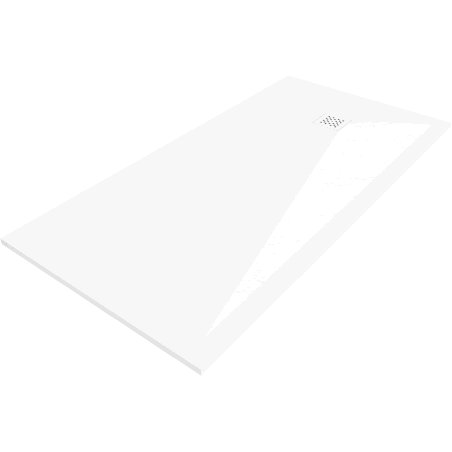 Mexen Stone+ rectangular composite shower tray 180 x 90 cm, white, white cover - 44109018-W