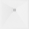 Mexen Stone+ kwadratische composiet douchebak 100 x 100 cm, wit, witte afdekking - 44101010-W