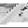 Mexen Stone+ composiet vierkante douchebak 90 x 90 cm, wit, gouden afdekking - 44109090-G