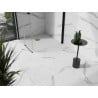 Receveur de douche composite carré Mexen Stone+ 70 x 70 cm, blanc, cache doré - 44107070-G