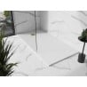Mexen Stone+ brodzik kompozytowy kwadratowy 180 x 100 cm, biały, maskownica złota - 44101018-G