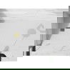 Mexen Stone+ composiet douchebak rechthoekig 200 x 100 cm, wit, afdekplaat goud - 44101020-G