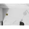 Mexen Stone+ brodzik kompozytowy prostokątny 160 x 90 cm, biały, maskownica złota - 44109016-G