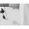 Mexen Stone+ receveur de douche en composite rectangulaire 200 x 90 cm, blanc, cache doré - 44109020-G