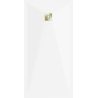 Mexen Stone+ receveur de douche rectangulaire en composite 180 x 70 cm, blanc, cache doré - 44107018-G