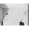 Mexen Stone+ receveur de douche composite rectangulaire 130 x 70 cm, blanc, cache doré - 44107013-G