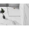 Mexen Stone+ rechteckige Komposit-Duschwanne 80 x 70 cm, weiß, goldene Abdeckung - 44107080-G