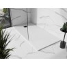 Mexen Stone+ ristkülikukujuline komposiitdušialus 200 x 100 cm, valge, must kate - 44101020-B