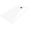 Mexen Stone+ Composite Rectangular Shower Tray 160 x 100 cm, White, Black Grate - 44101016-B