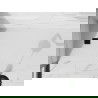 Mexen Stone+ rechthoekige composiet douchebak 160 x 90 cm, wit, zwarte afdekking - 44109016-B