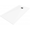 Mexen Stone+ receveur de douche composite rectangulaire 180 x 90 cm, blanc, plaque de couverture noire - 44109018-B