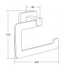 Mexen Asis Toilettenpapierhalter, Chrom - 7017633-00