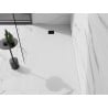 Bac à douche composite rectangulaire Mexen Stone+ 180 x 70 cm, blanc, cache noir - 44107018-B
