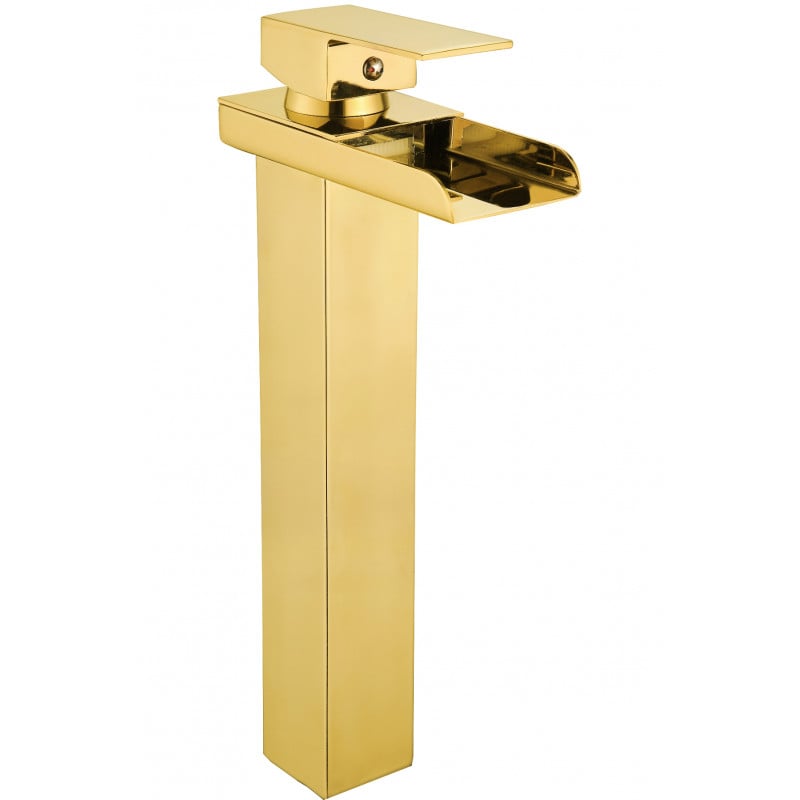 Mexen Hydra hög handfatsblandare, guld - 744910-50