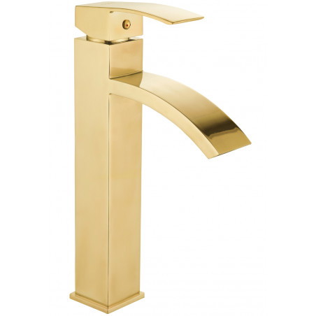 Mexen Libra high washbasin faucet, gold - 745110-50