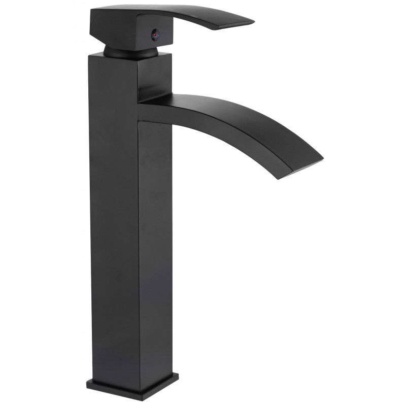 Mexen Libra grifo de lavabo alto, negro - 745110-70