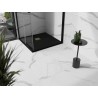 Mexen Stone+ brodzik kompozytowy kwadratowy 70 x 70 cm, czarny, maskownica złota - 44707070-G