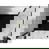 Mexen Stone+ composiet douchebak vierkant 100 x 100 cm, zwart, goud afdekplaat - 44701010-G