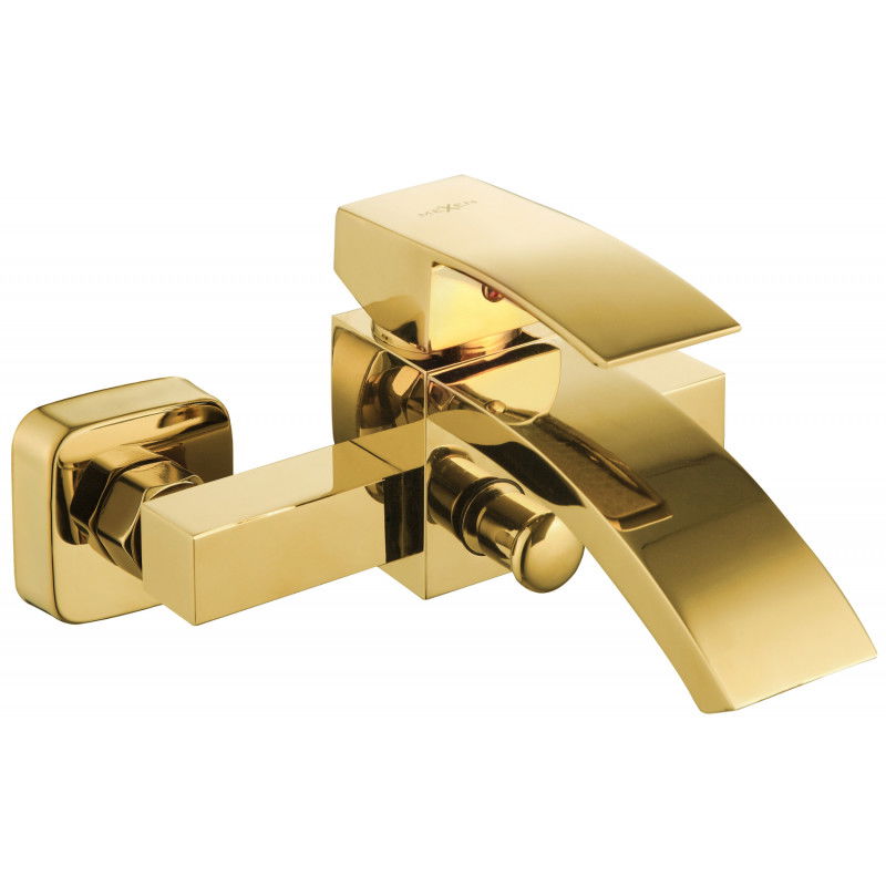 Mexen Libra batteria da bagno, oro - 745130-50