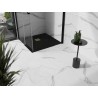 Mexen Stone+ receveur de douche carré composite 80 x 80 cm, noir, cache-douche doré - 44708080-G
