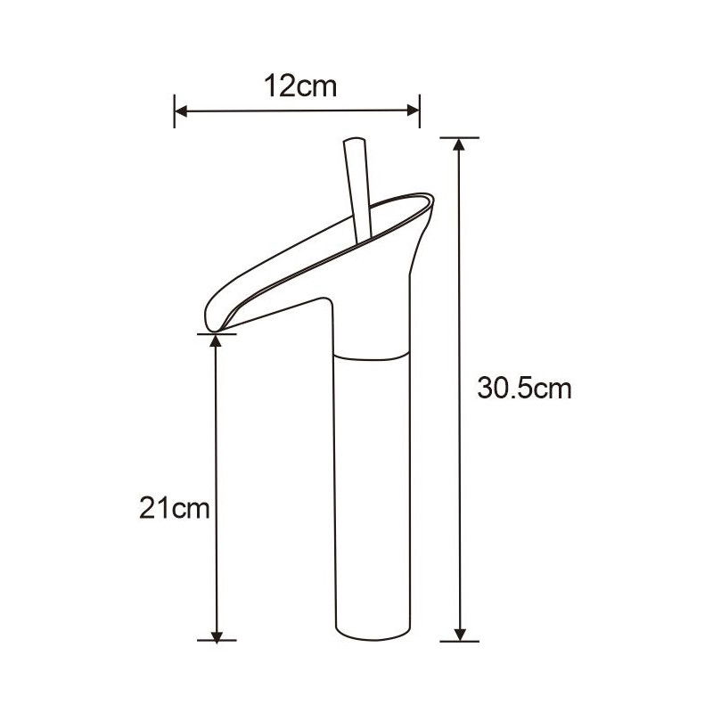 Mexen Orion rubinetto lavabo alto, cromo - 745510-00